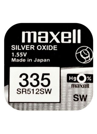 Maxell SR512SW hopeaoksidiparisto 335