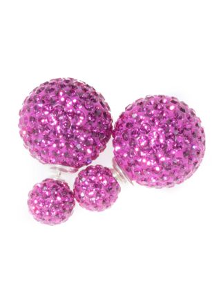 BB-Korvakorut Crystal 8/16 Fuchsia