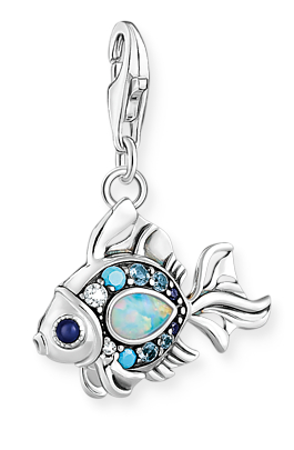Thomas Sabo Charm Club fish with blue stones silver hela 1884-945-7