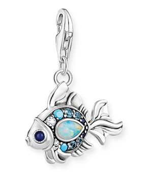 Thomas Sabo Charm Club fish with blue stones silver hela 1884-945-7