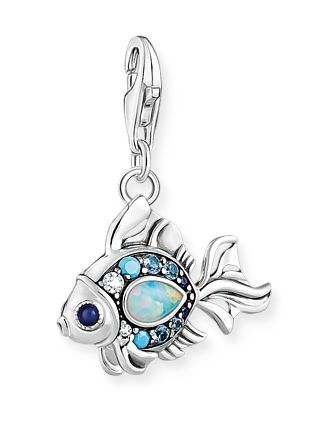 Thomas Sabo Charm Club fish with blue stones silver hela 1884-945-7