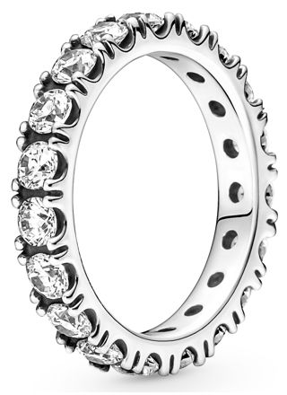 Pandora Ring Stackable Sparkling Row Eternity sormus 190050C01