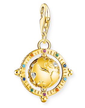 Thomas Sabo Charm Club Pendant Globe gold hela 1923-488-7