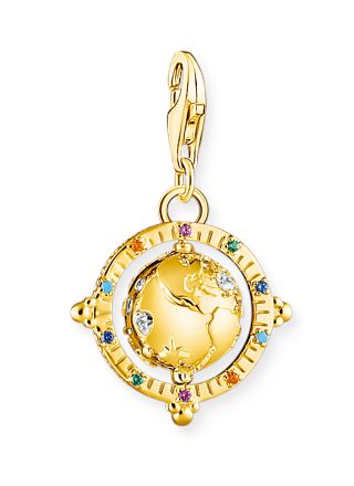 Thomas Sabo Charm Club Pendant Globe gold hela 1923-488-7
