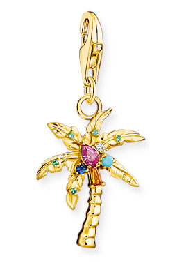 Thomas Sabo Charm Club Palm tree gold hela  1934-488-7