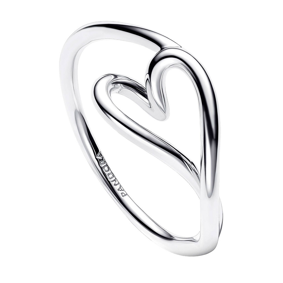 Pandora Essence hopea sydänsormus 194361C00