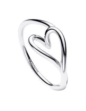 Pandora Essence hopea sydänsormus 194361C00