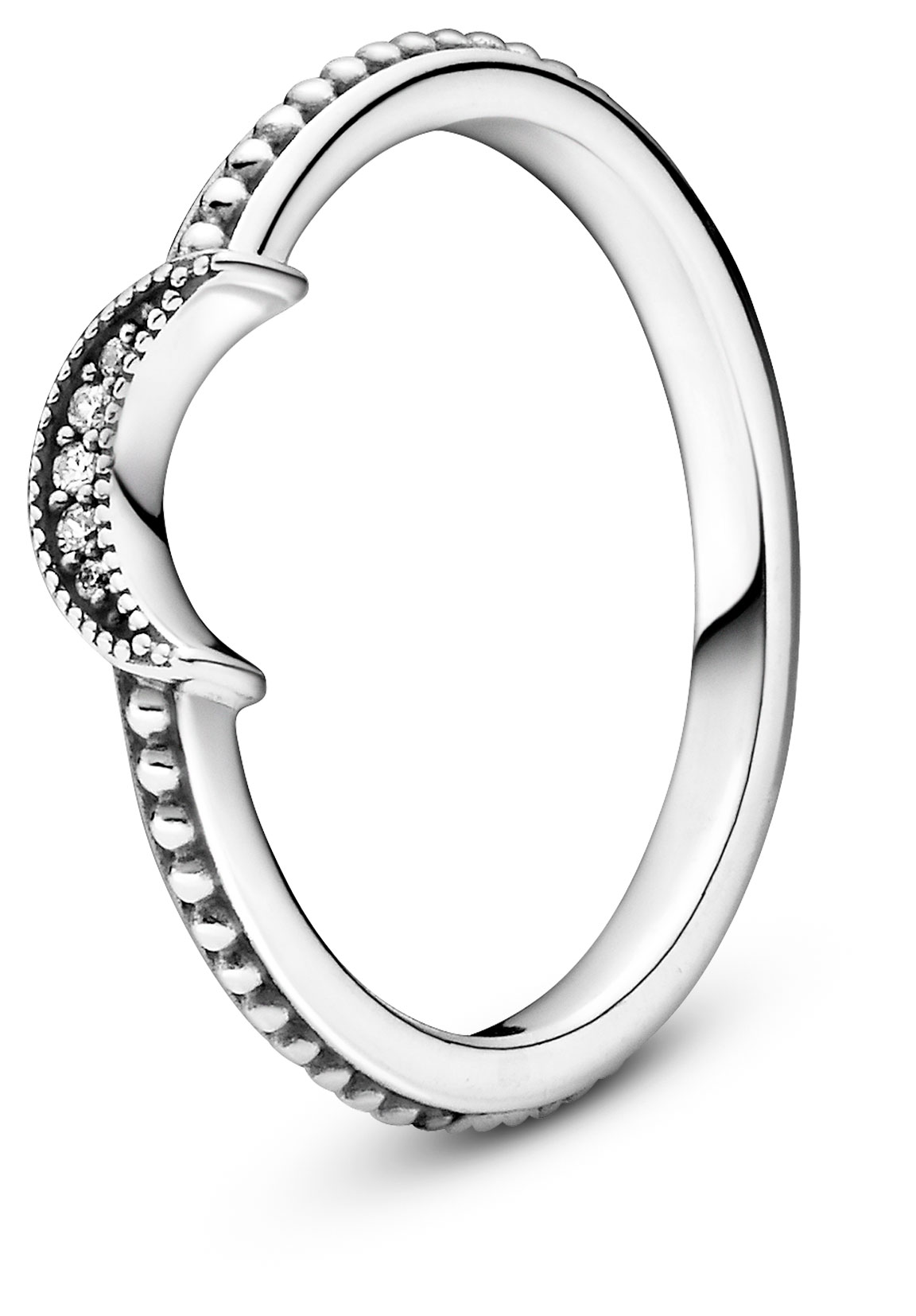Pandora Passion 16.6mm sormus Sparkling Crescent Moon 199156C01-52