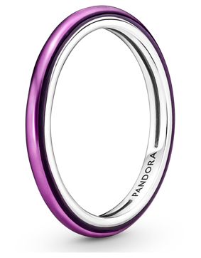 Pandora Me violetti hopeasormus 199655C01