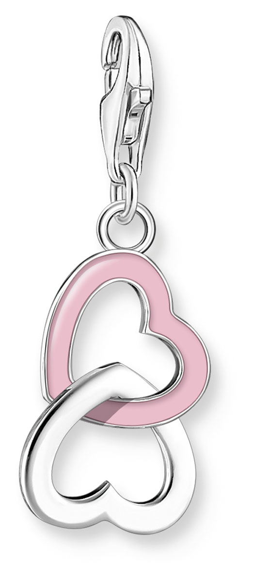 Thomas Sabo Charm Club Charmista pink Intertwined heart silver hela 2013-007-9