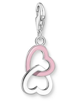 Thomas Sabo Charm Club Charmista pink Intertwined heart silver hela 2013-007-9