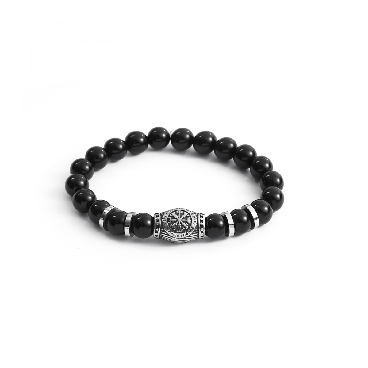 Lykken Viking Obsidian rannekoru