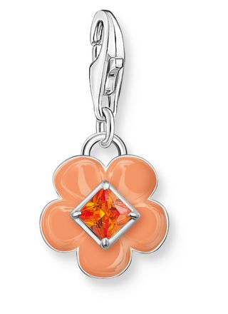 Thomas Sabo Charm Club Charmista orange enamel flower hela 2029-041-8