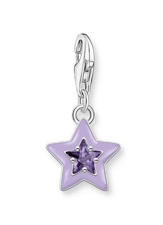 Thomas Sabo Charm Club Charmista star purple stones enamel silver hela 2039-041-13