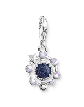 Thomas Sabo Charm Club Charmista moon phase imitation sandstone silver blackened hela 2040-664-32