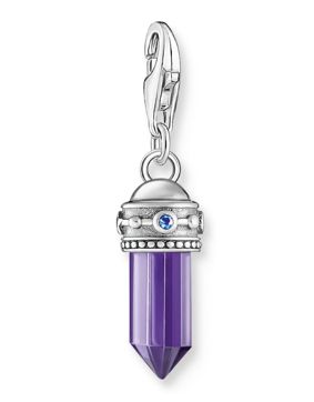 Thomas Sabo Charm Club Charmista hexagon purple stone fine symbols silver hela 2047-348-13