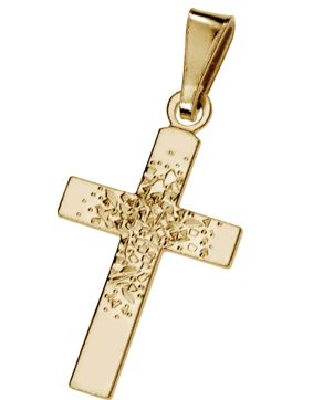 Saurum 14k kultainen rippiristi 7071 00 000