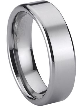 Bosie sormus TI&TU316J/7, titanium / tungsten 7mm