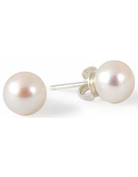 Gaura Pearls valkoiset helmi nappikorvakorut EFB09W