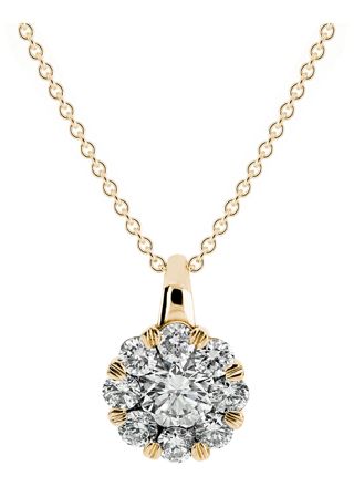 Kohinoor Dahlia kultainen timanttikaulakoru 213-232K-30