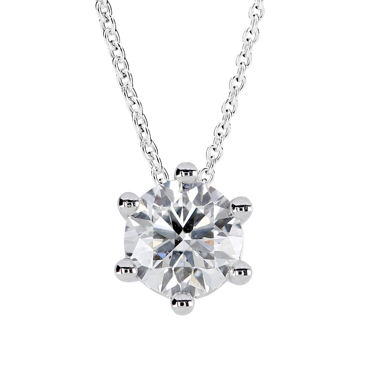 Kohinoor Theia valkokultainen timanttiriipus ketjulla 1.00 ct 213-460V-100L