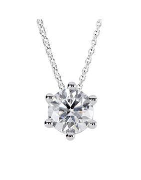 Kohinoor Theia valkokultainen timanttiriipus ketjulla 1.00 ct 213-460V-100L