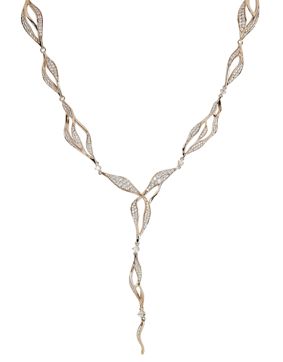 Kohinoor ruusukultainen timanttikaulakoru 213-T9018P-42