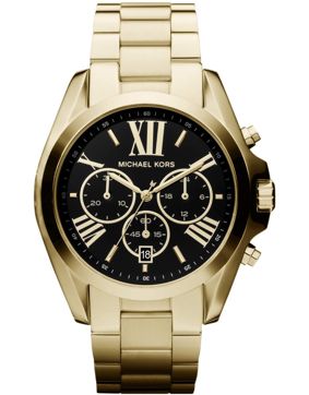 Michael Kors MK5739 Bradshaw Black Dial Gold-Tone