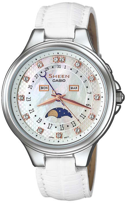 Casio SHE 3045L 7AUER Sheen Moon Phase