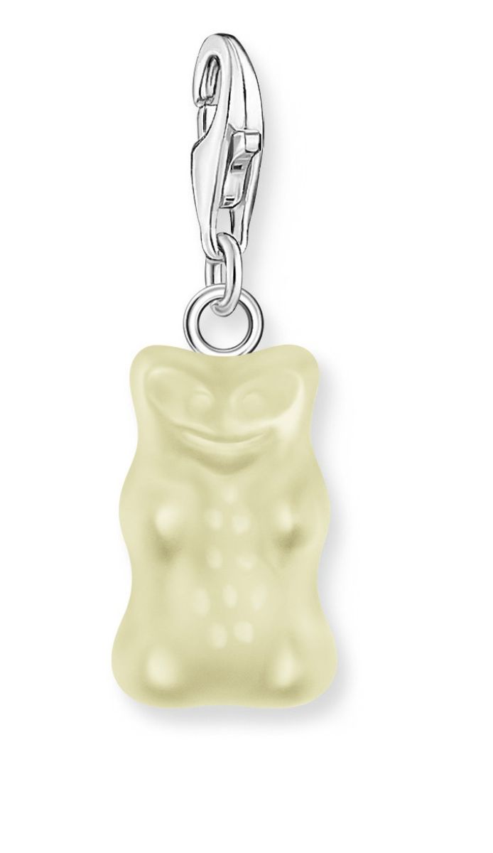 Thomas Sabo Haribo gold-plated charm pendant with goldbears in white riipus 2187-017-14