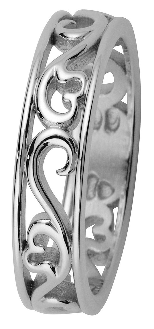 Kohinoor 013-250V Korusormus Filigraani valkokulta Laurel