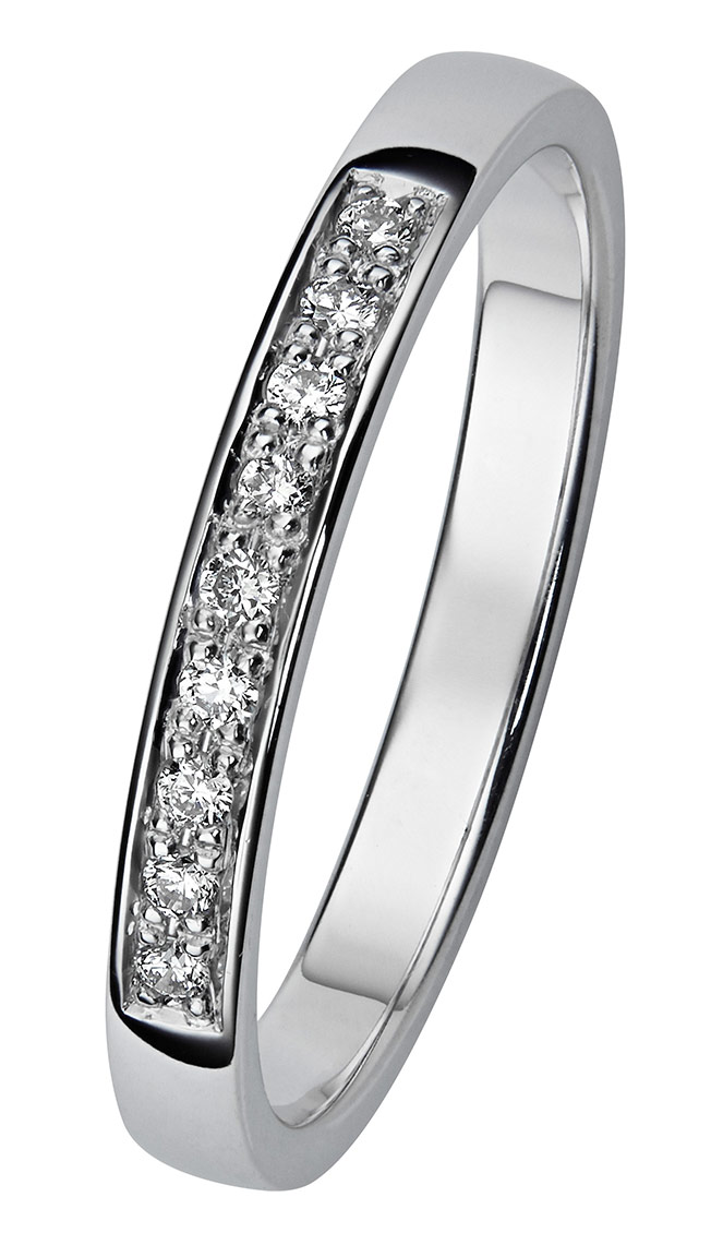 Kohinoor 033-210V-09 Timanttisormus valkokulta Margit