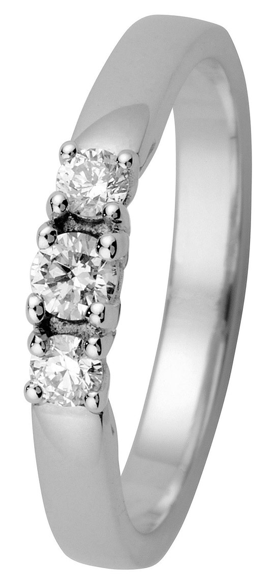 Kohinoor 033-210V-22 Timanttisormus valkokulta Margit