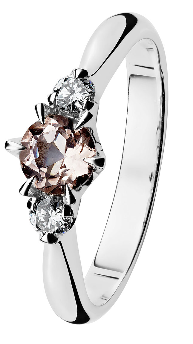 Kohinoor 033-235V-16MO Timanttisormus valkokulta Helene