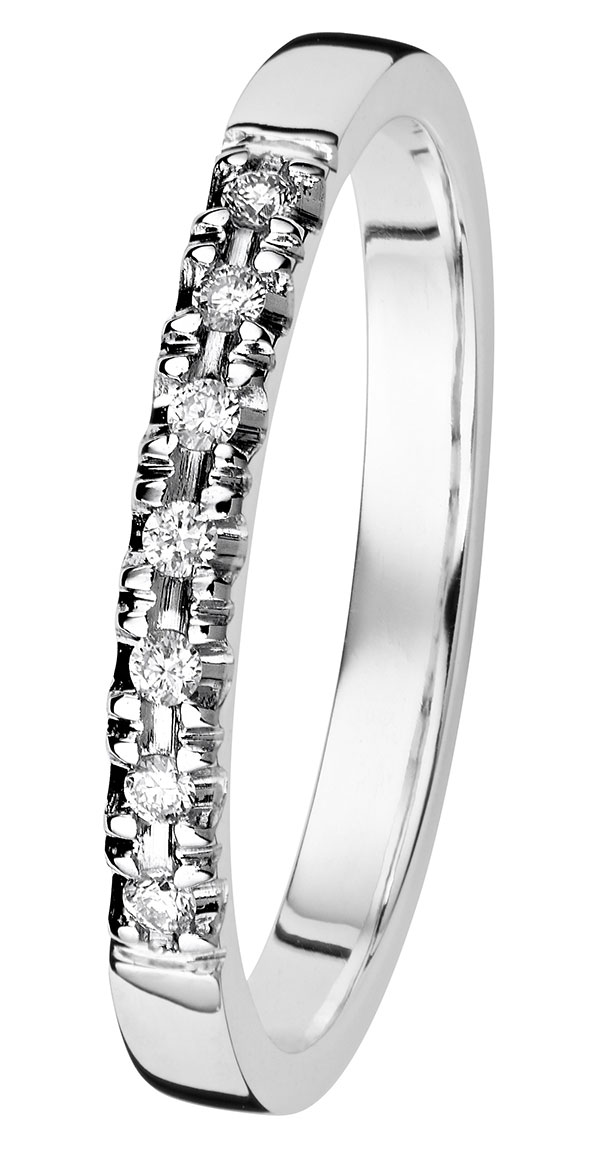 Kohinoor 033-244v-07 Timanttisormus valkokulta Cristal