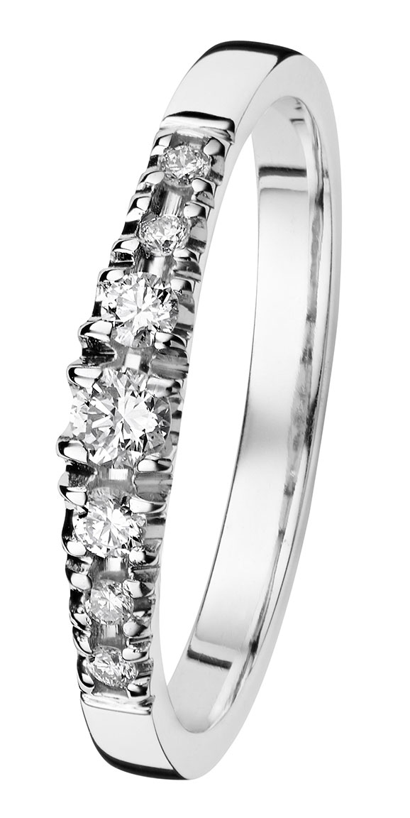 Kohinoor 033-244v-18 Timanttisormus valkokulta Cristal