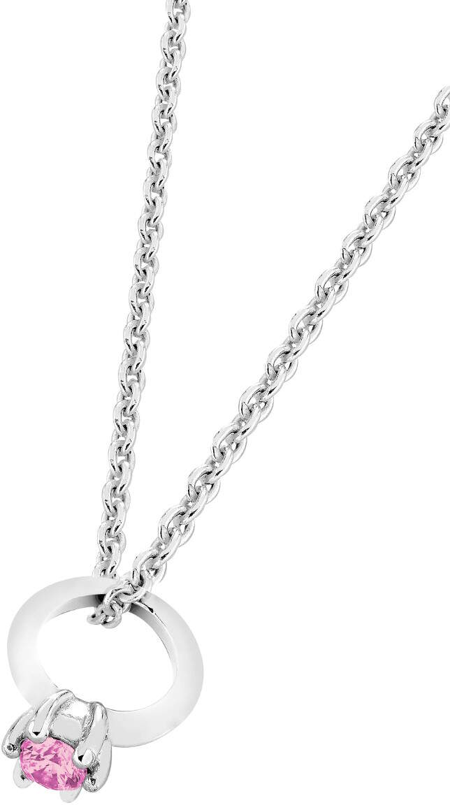 Lykka kastesormus pinkki hopeakaulakoru