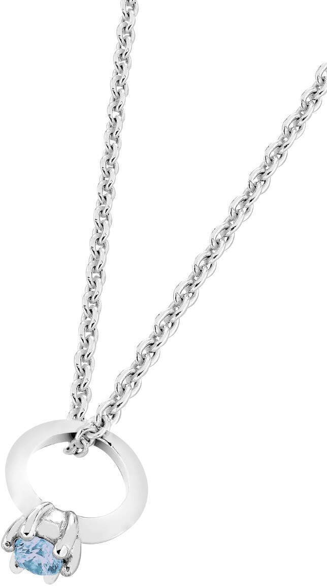 Lykka sininen kastesormus hopeinen kaulakoru 