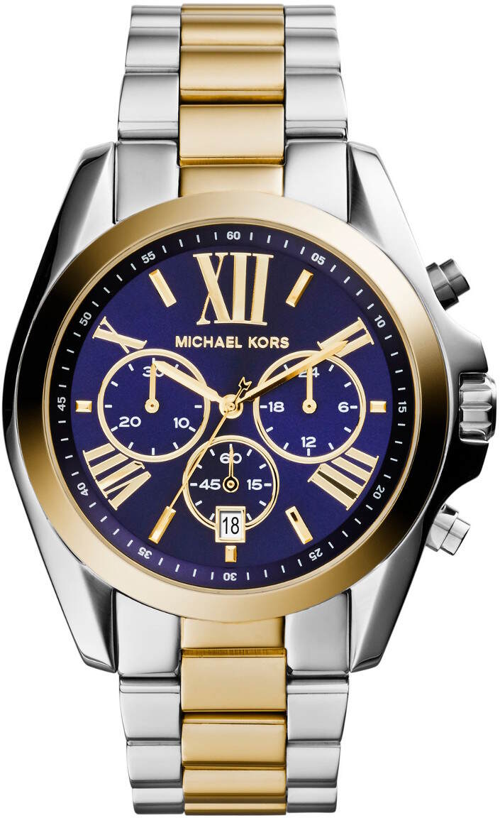 Michael Kors MK5976 Bradshaw Blue Dial Two Tone