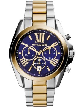Michael Kors MK5976 Bradshaw Blue Dial Two Tone
