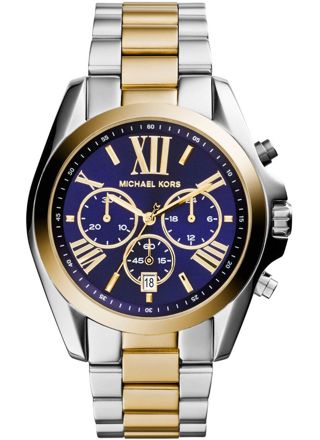 Michael Kors MK5976 Bradshaw Blue Dial Two Tone