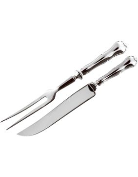 Chippendale hopeiset paistiottimet