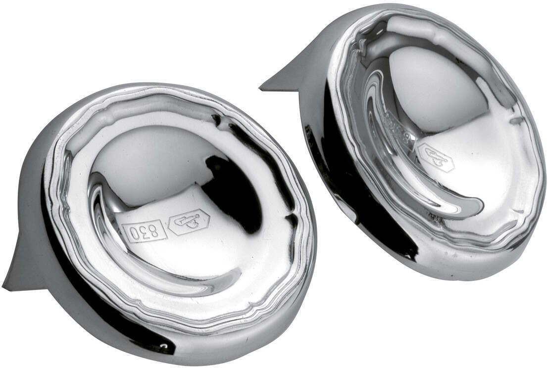 Chippendale hopeinen juustonappi