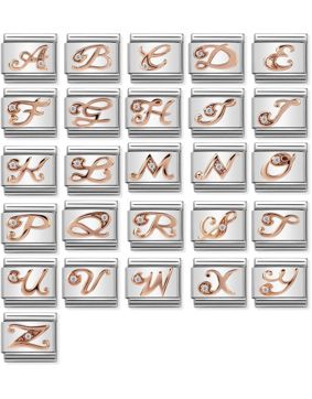 Nomination Rose Gold Zircon kirjaimet 430310