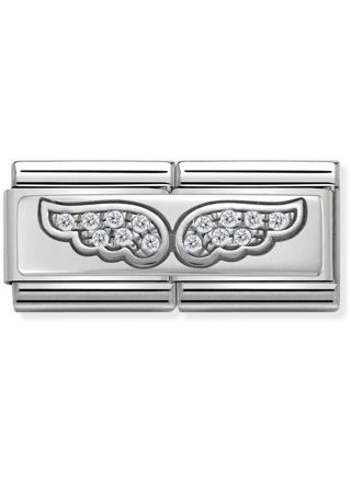 Nomination SilverShine double 330732-01 Angel wings