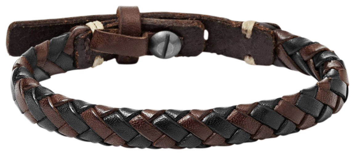 Fossil rannekoru Braided Bracelet Brown and Black JA5932716