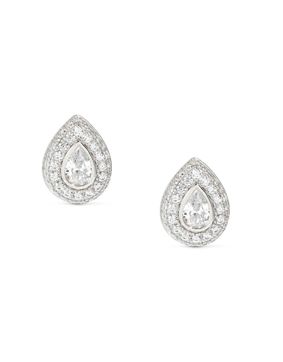 Nomination Domina pave tear drop silver korvakorut 240407/015