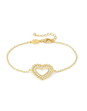 Nomination Lovecloud yellow gold sydänrannekoru 240502/008