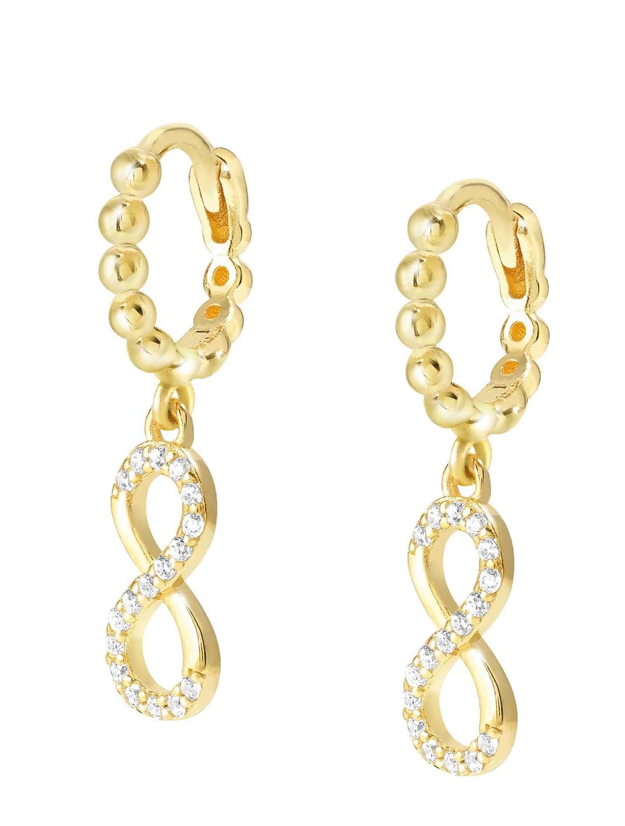 Nomination Lovecloud yellow gold infinity korvakorut 240507/005