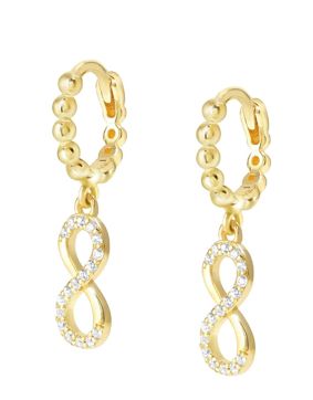 Nomination Lovecloud yellow gold infinity korvakorut 240507/005